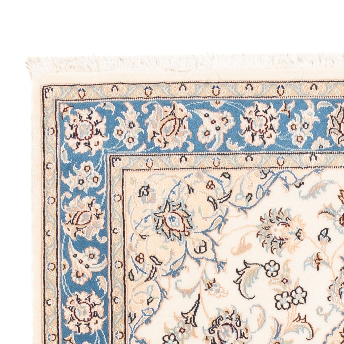 Persisk tæppe - Nain - Premium - 155 x 104 cm - creme