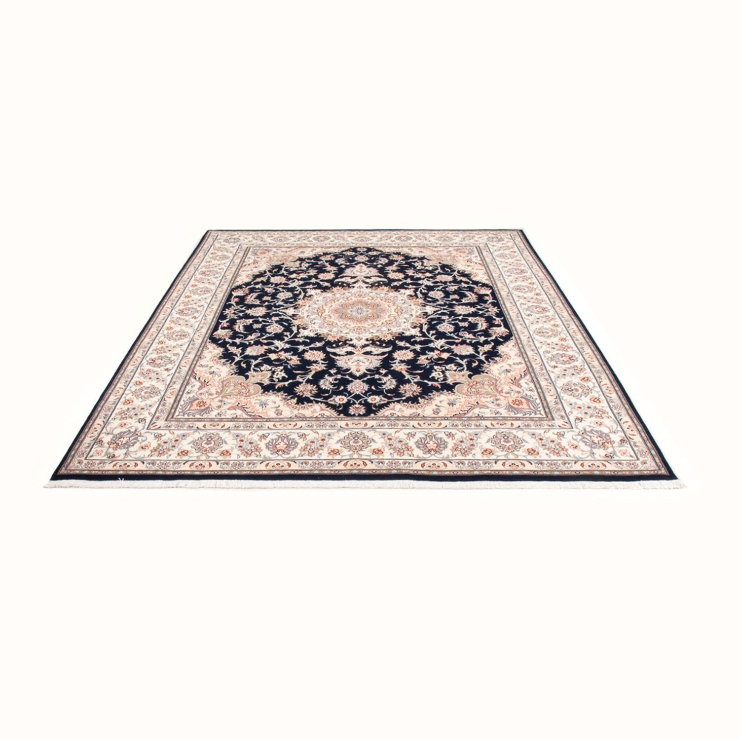 Persisk tæppe - Tabriz - Royal - 250 x 200 cm - mørkeblå