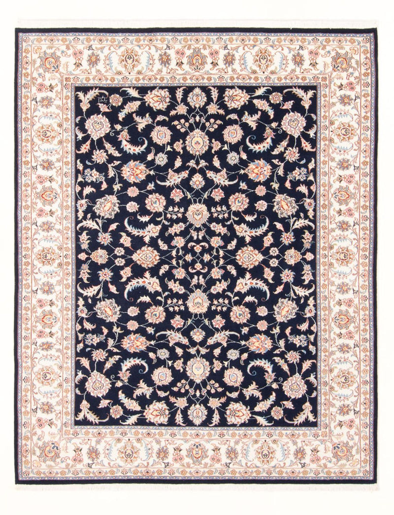 Persisk tæppe - Tabriz - Royal - 196 x 150 cm - mørkeblå