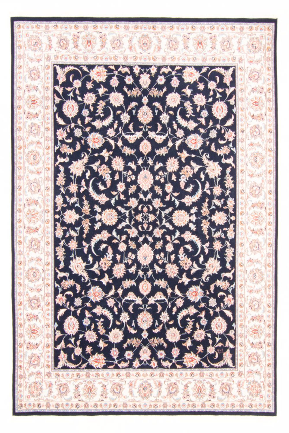 Persisk tæppe - Tabriz - Royal - 243 x 172 cm - mørkeblå