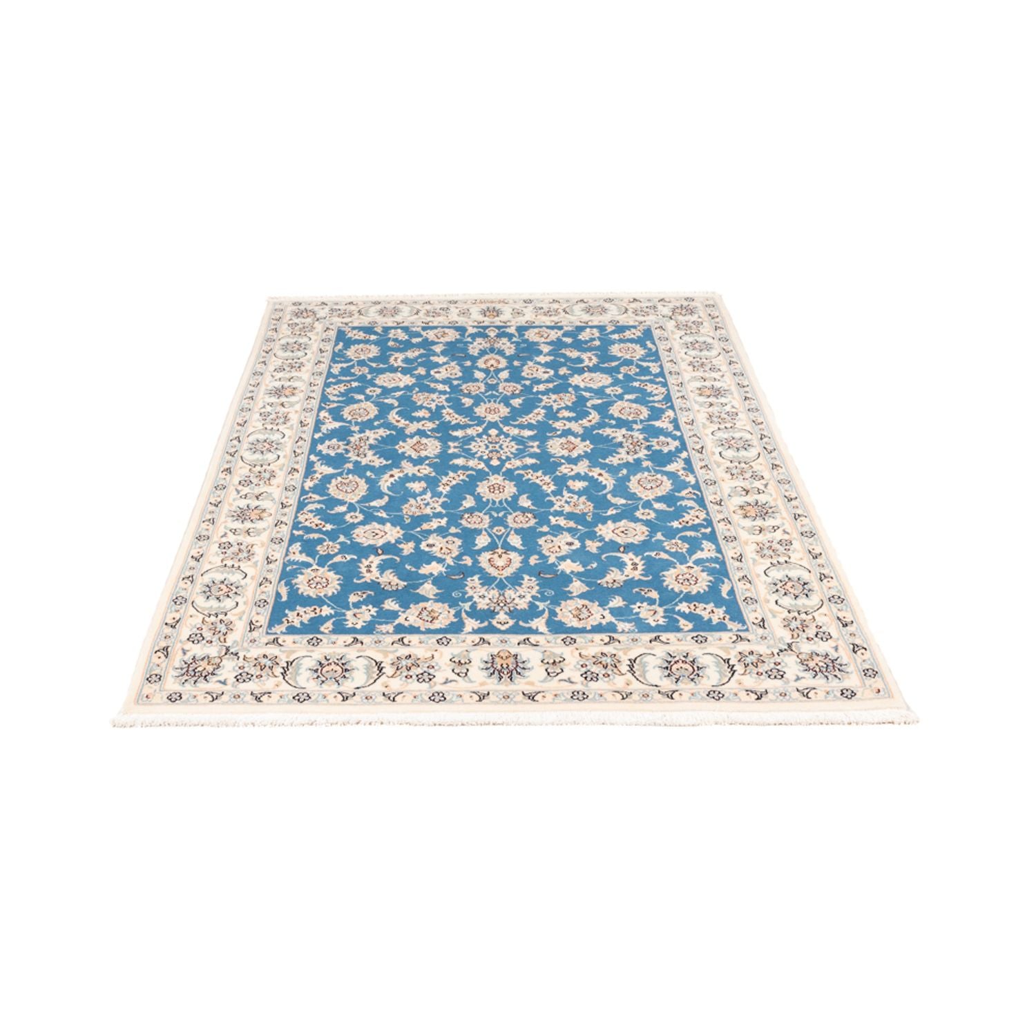 Persisk tæppe - Nain - Premium - 176 x 121 cm - blå