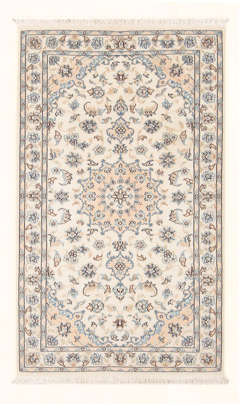 Persisk tæppe - Nain - Premium - 134 x 75 cm - creme