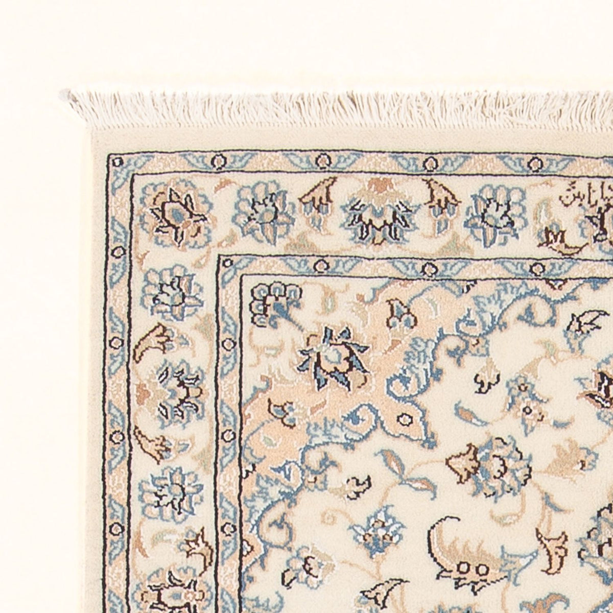 Persisk tæppe - Nain - Premium - 134 x 75 cm - creme