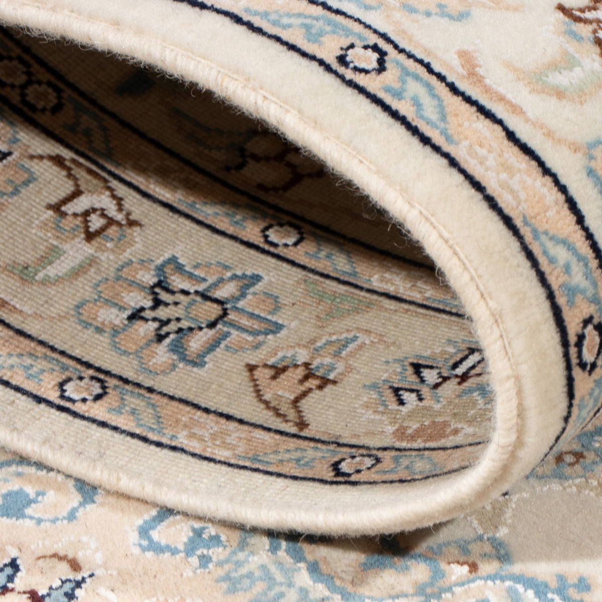 Persisk tæppe - Nain - Premium - 134 x 75 cm - creme