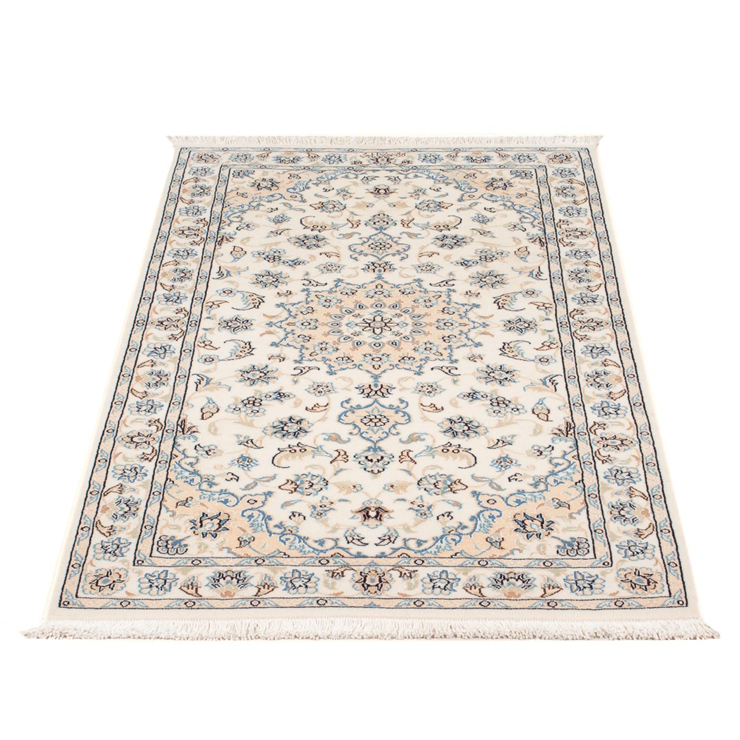 Persisk tæppe - Nain - Premium - 134 x 75 cm - creme