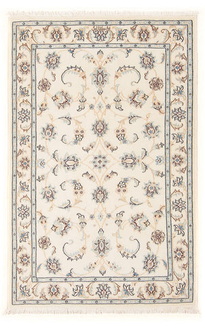 Persisk tæppe - Nain - Premium - 122 x 80 cm - creme