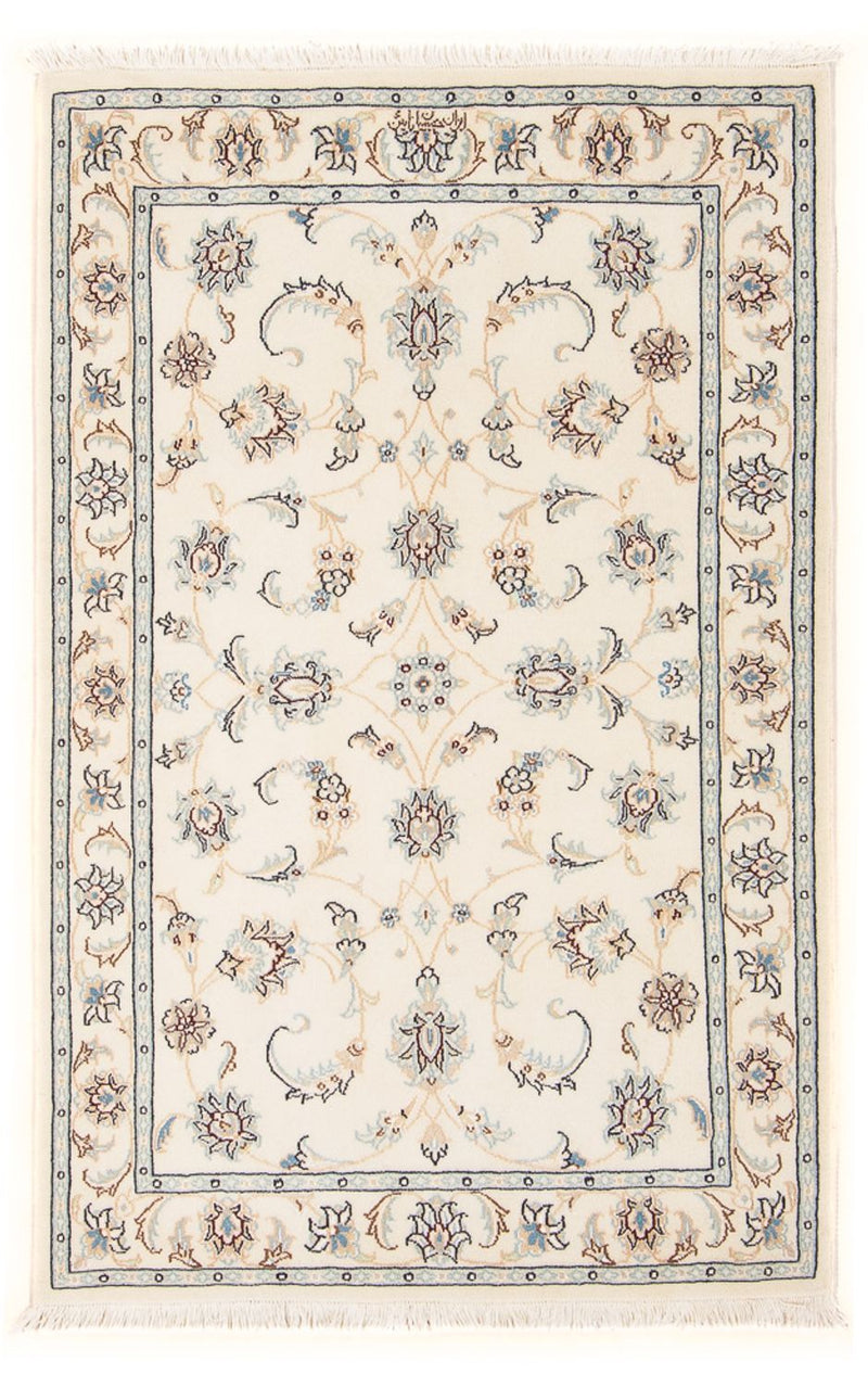 Persisk tæppe - Nain - Premium - 122 x 80 cm - creme