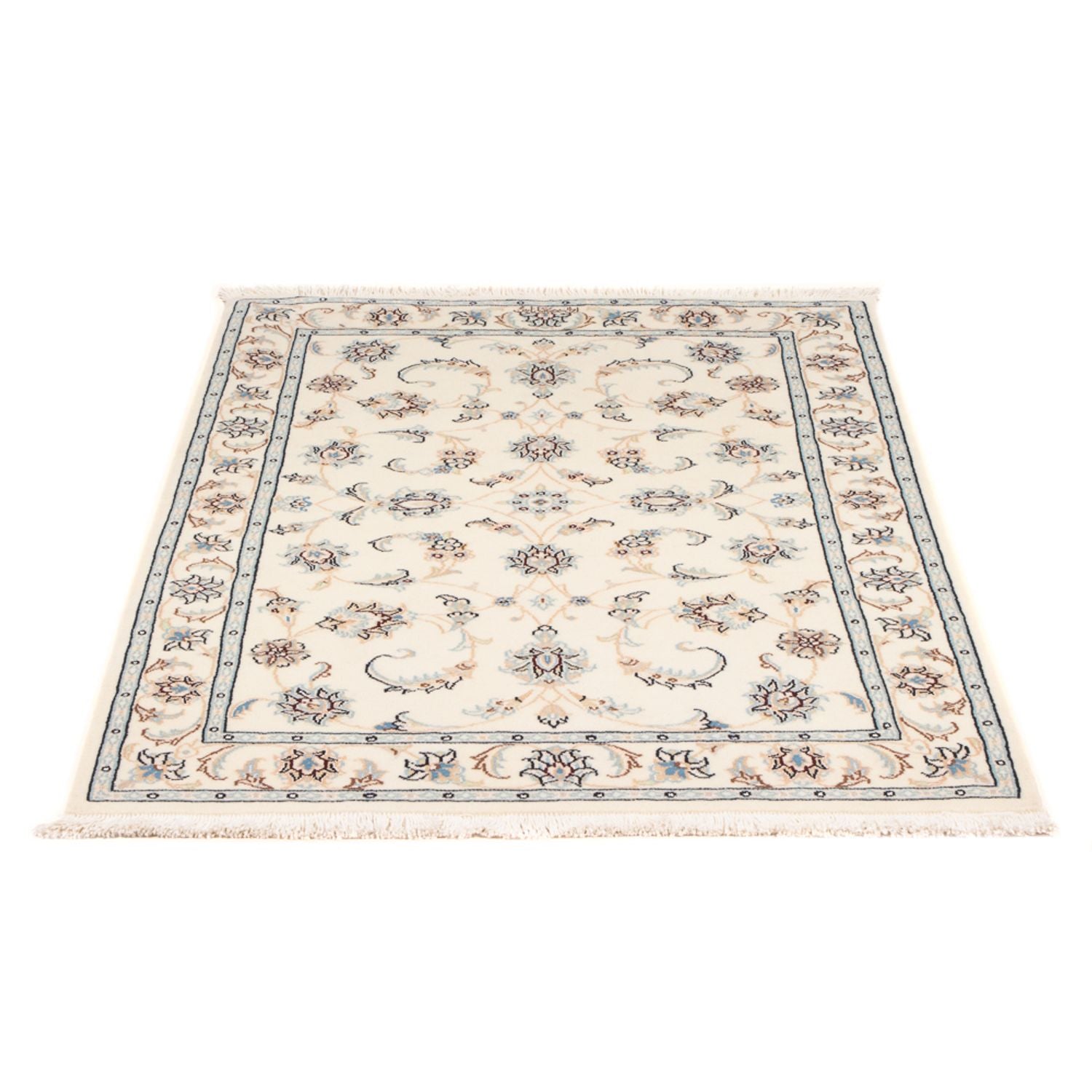 Persisk tæppe - Nain - Premium - 122 x 80 cm - creme