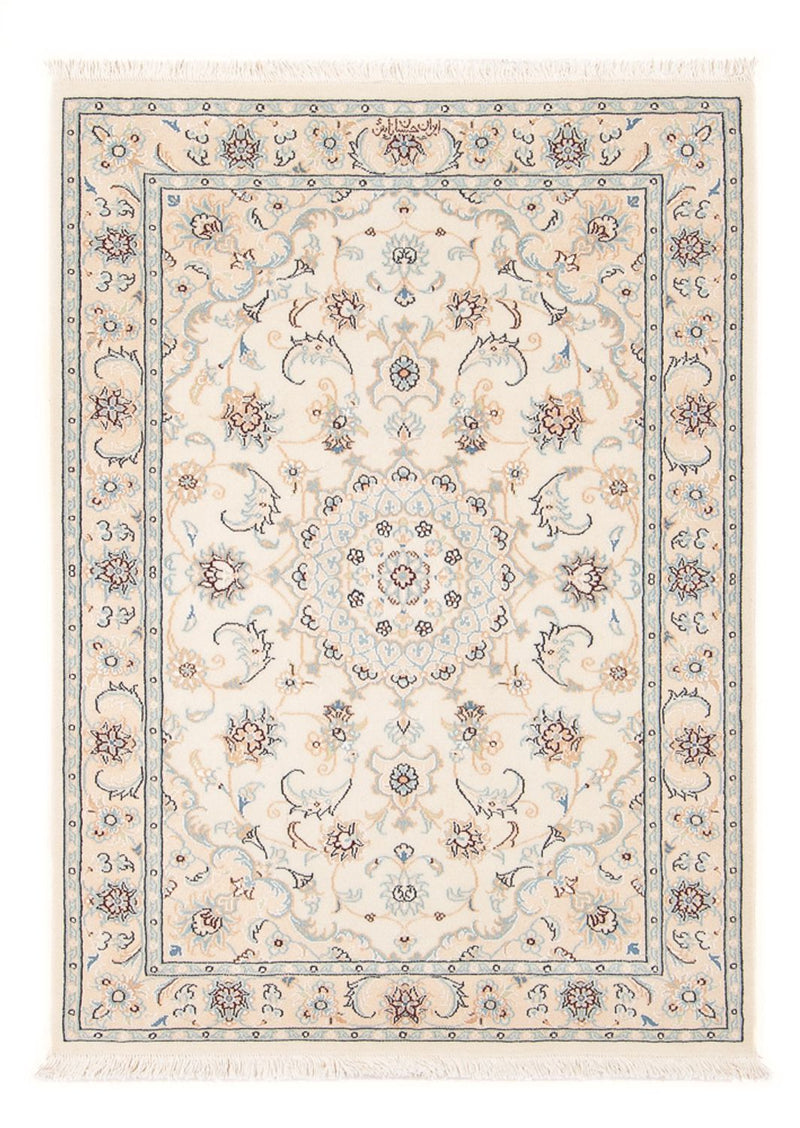 Persisk tæppe - Nain - Premium - 118 x 82 cm - creme
