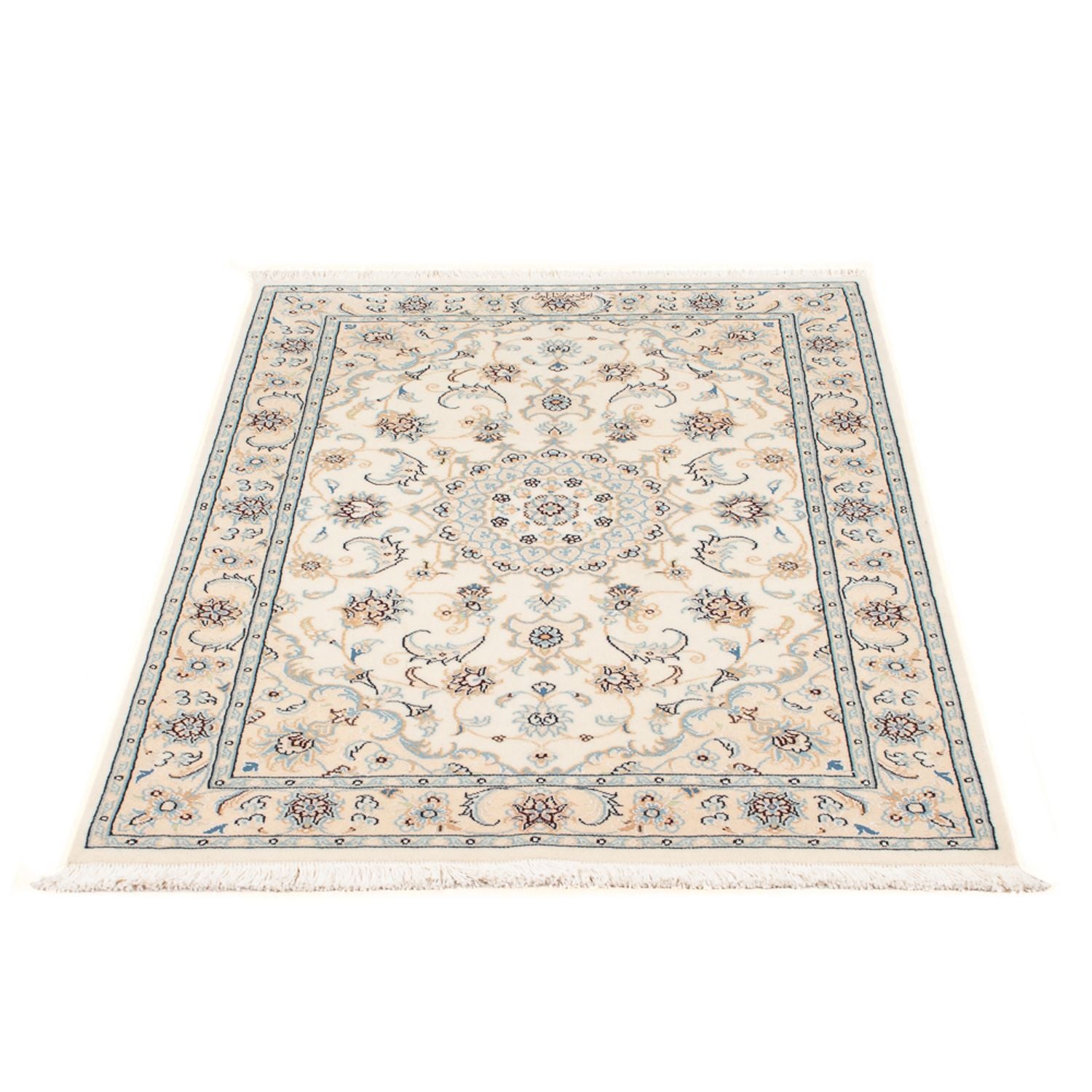 Persisk tæppe - Nain - Premium - 118 x 82 cm - creme