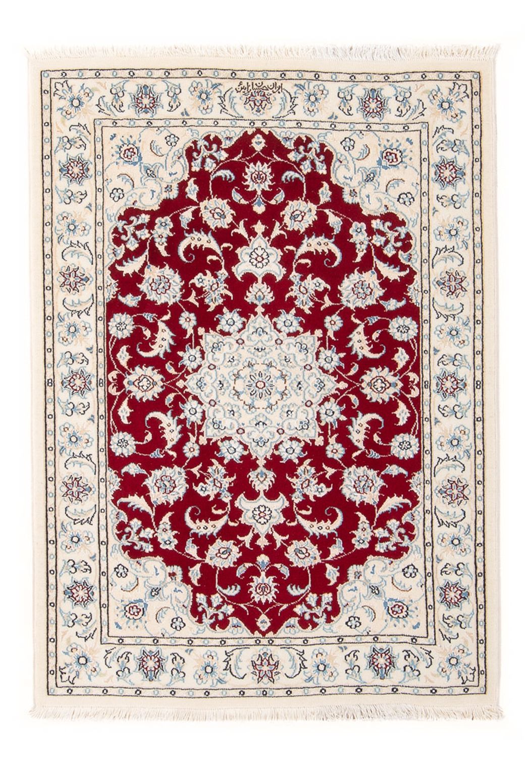 Persisk tæppe - Nain - Premium - 117 x 80 cm - rød