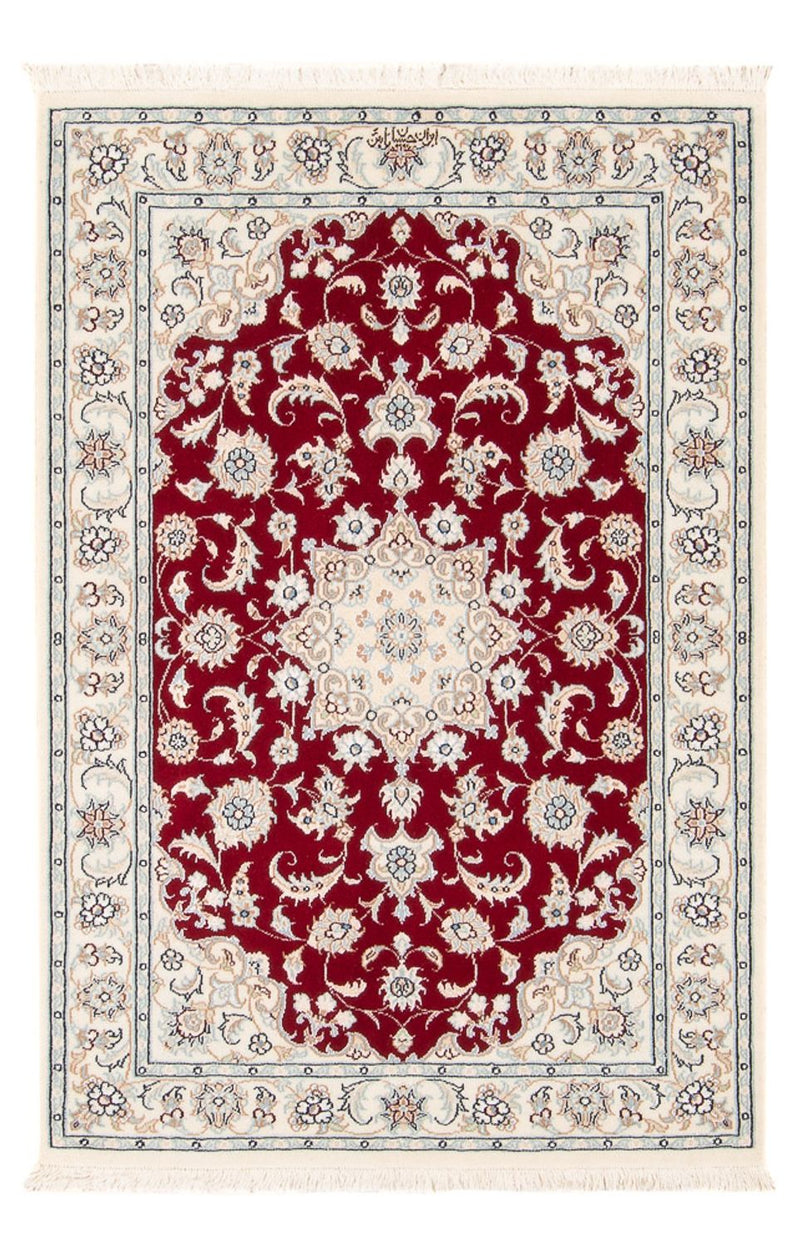 Persisk tæppe - Nain - Premium - 116 x 80 cm - rød
