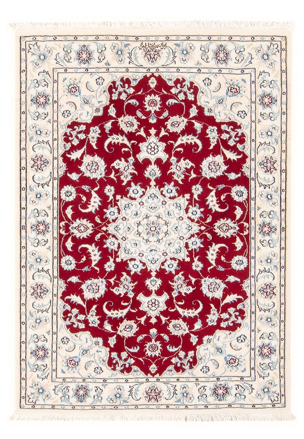 Persisk tæppe - Nain - Premium - 119 x 80 cm - rød