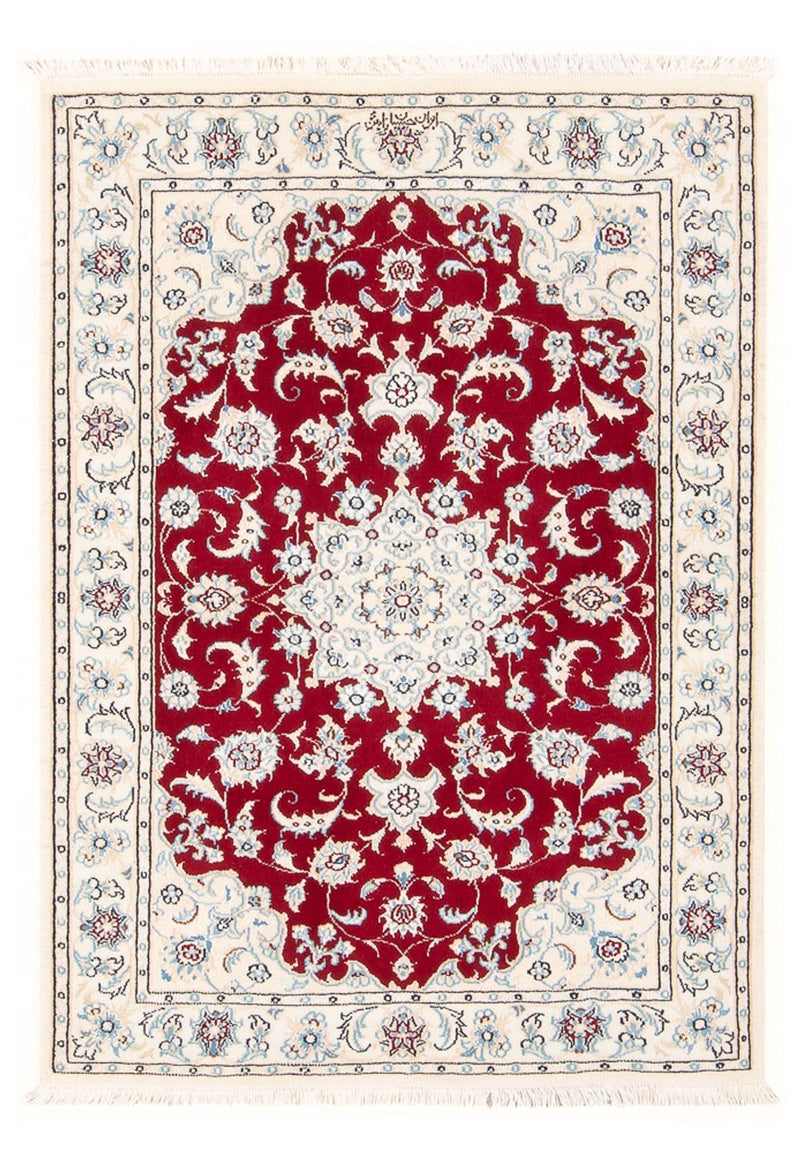 Persisk tæppe - Nain - Premium - 119 x 80 cm - rød