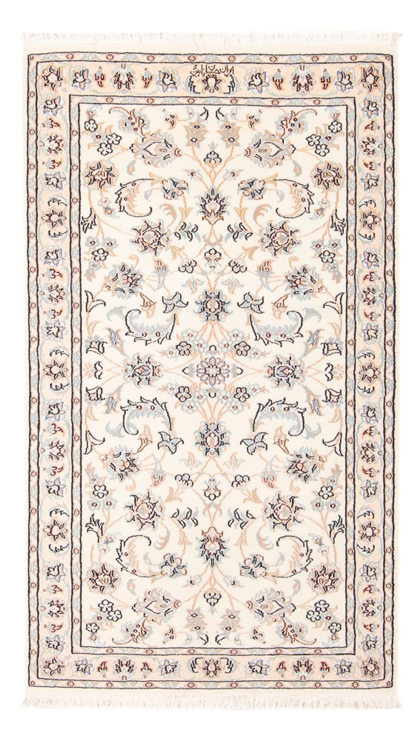 Persisk tæppe - Nain - Premium - 138 x 73 cm - creme