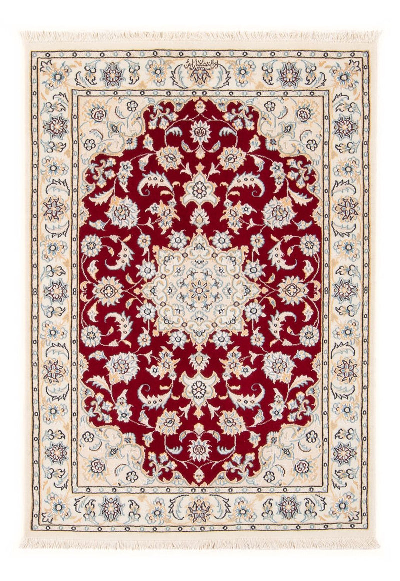 Persisk tæppe - Nain - Premium - 118 x 80 cm - rød