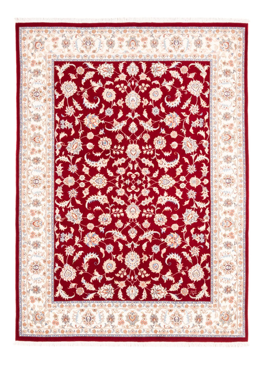 Persisk tæppe - Tabriz - 200 x 149 cm - rød