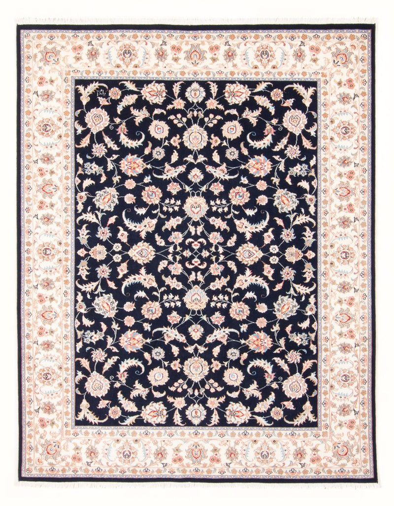 Persisk tæppe - Tabriz - Royal - 201 x 149 cm - mørkeblå