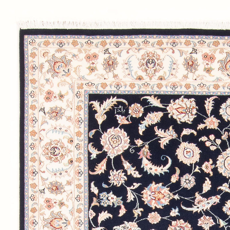 Persisk tæppe - Tabriz - Royal - 201 x 149 cm - mørkeblå