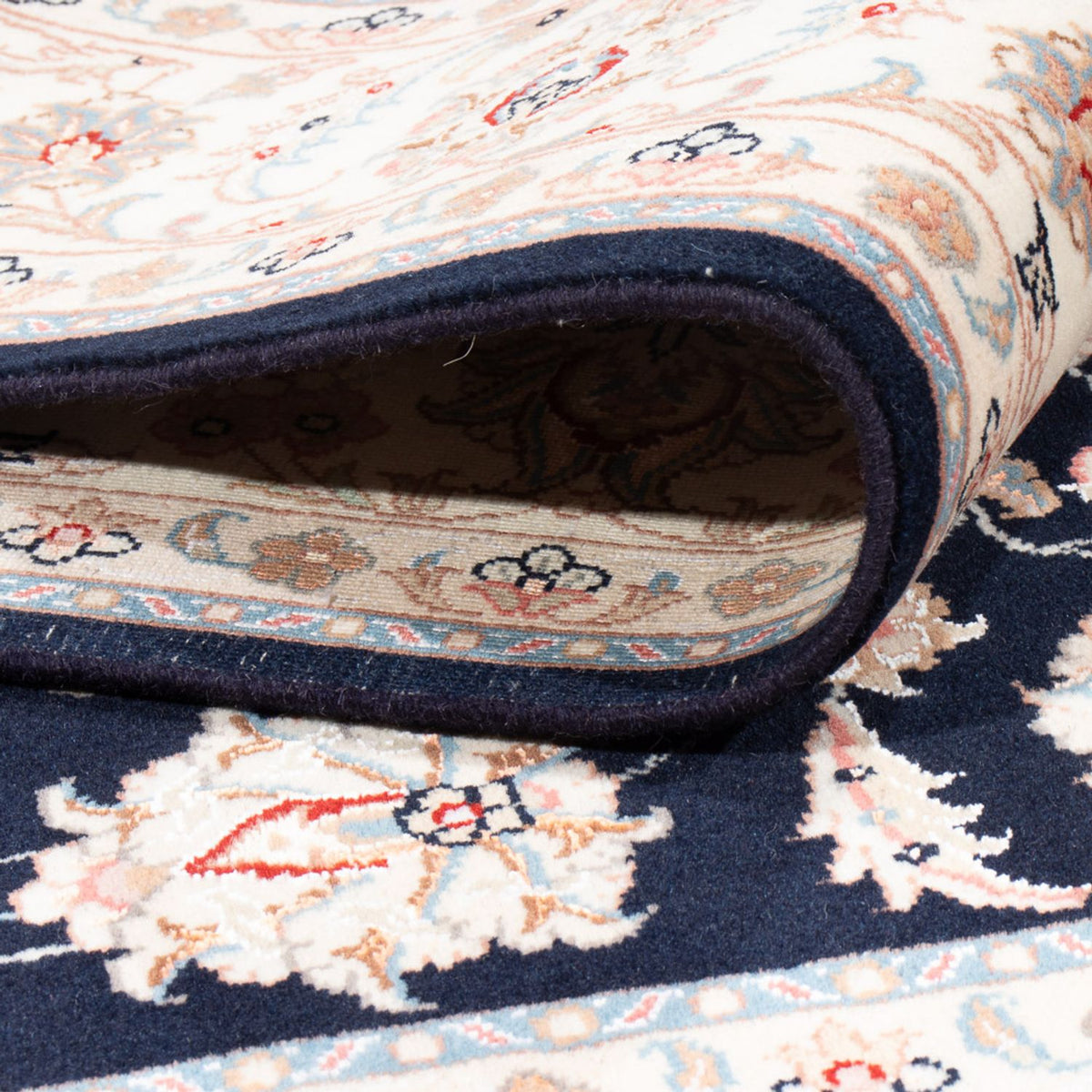 Persisk tæppe - Tabriz - Royal - 201 x 149 cm - mørkeblå