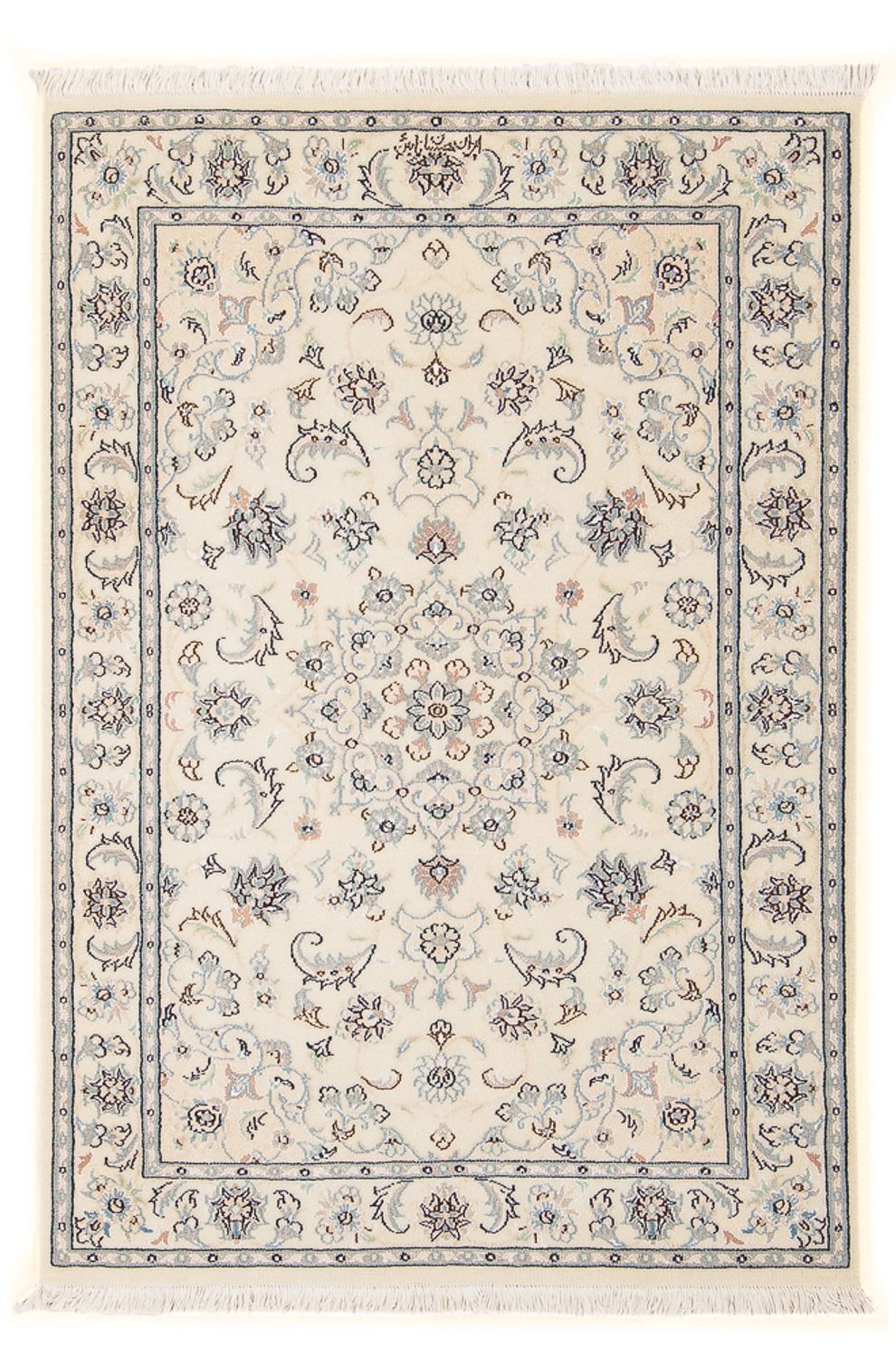 Persisk tæppe - Nain - Premium - 123 x 82 cm - creme