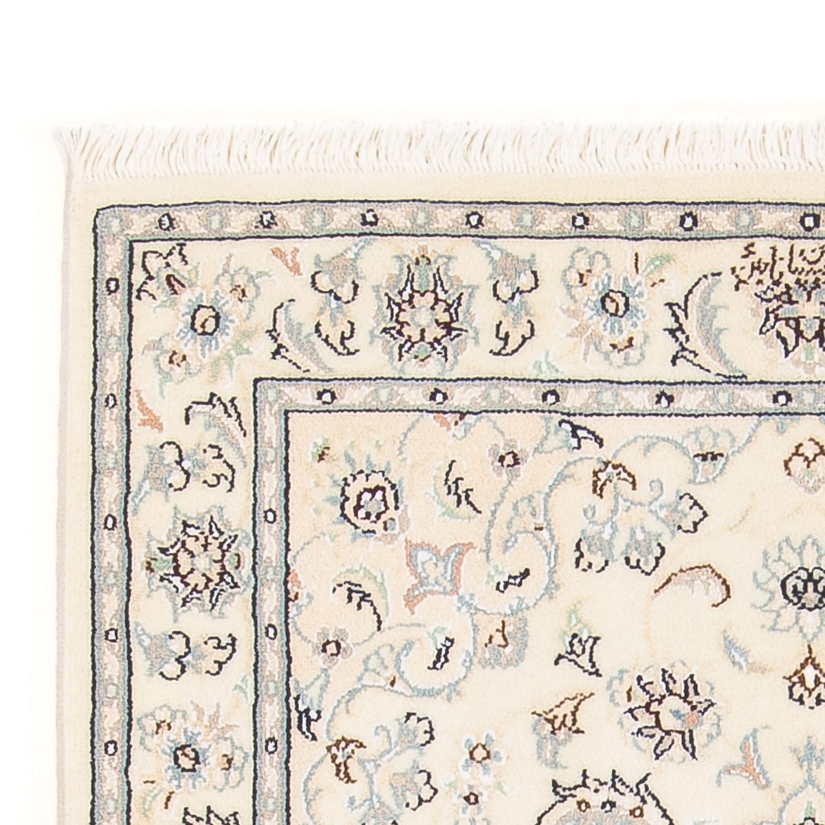 Persisk tæppe - Nain - Premium - 123 x 82 cm - creme