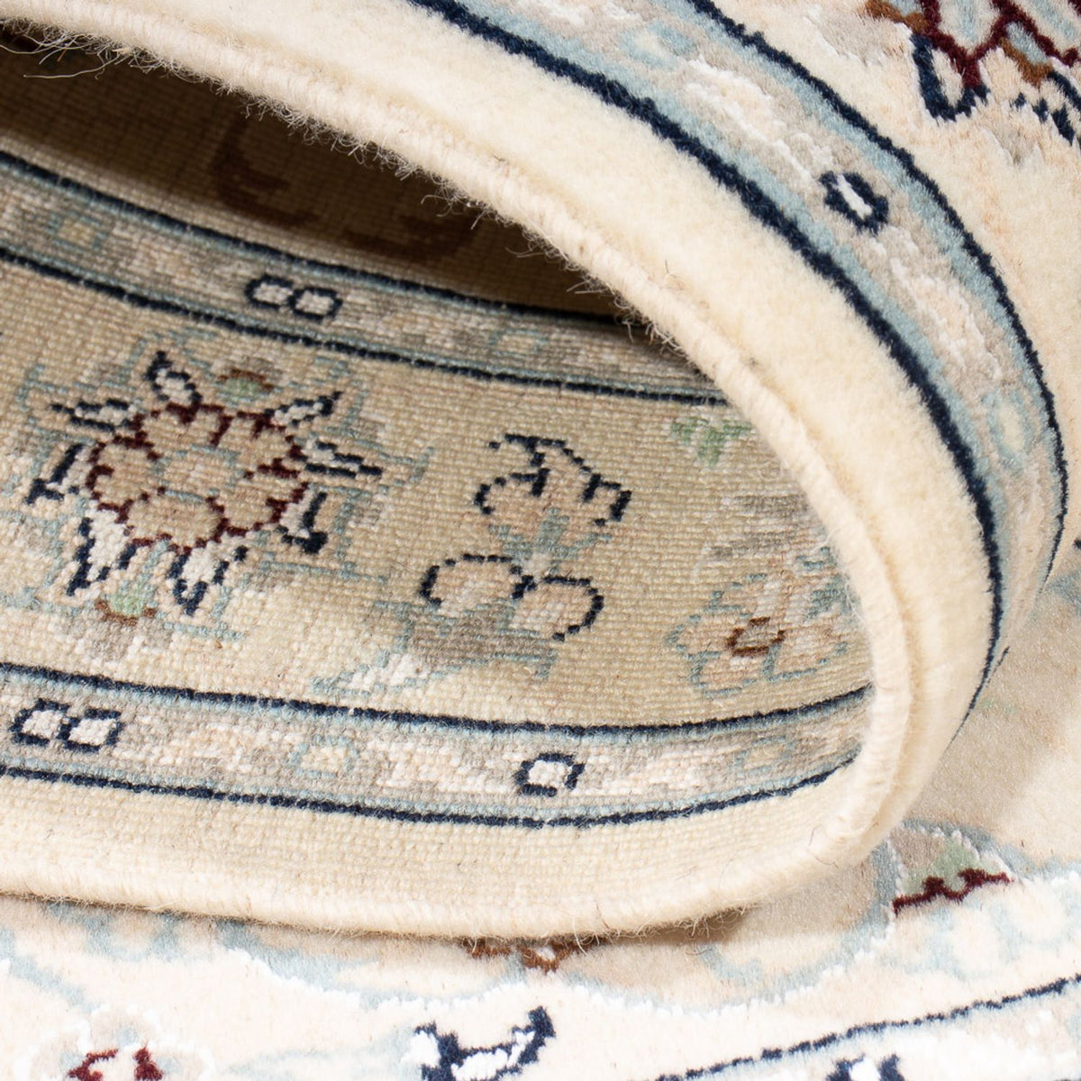 Persisk tæppe - Nain - Premium - 123 x 82 cm - creme