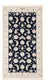 Persisk tæppe - Nain - Premium - 138 x 75 cm - mørkeblå