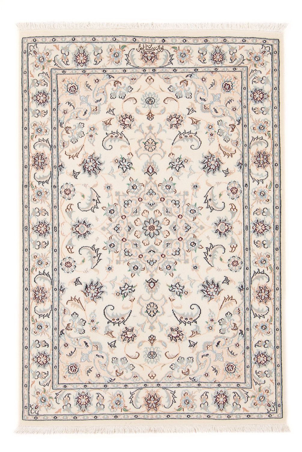 Persisk tæppe - Nain - Premium - 117 x 78 cm - creme