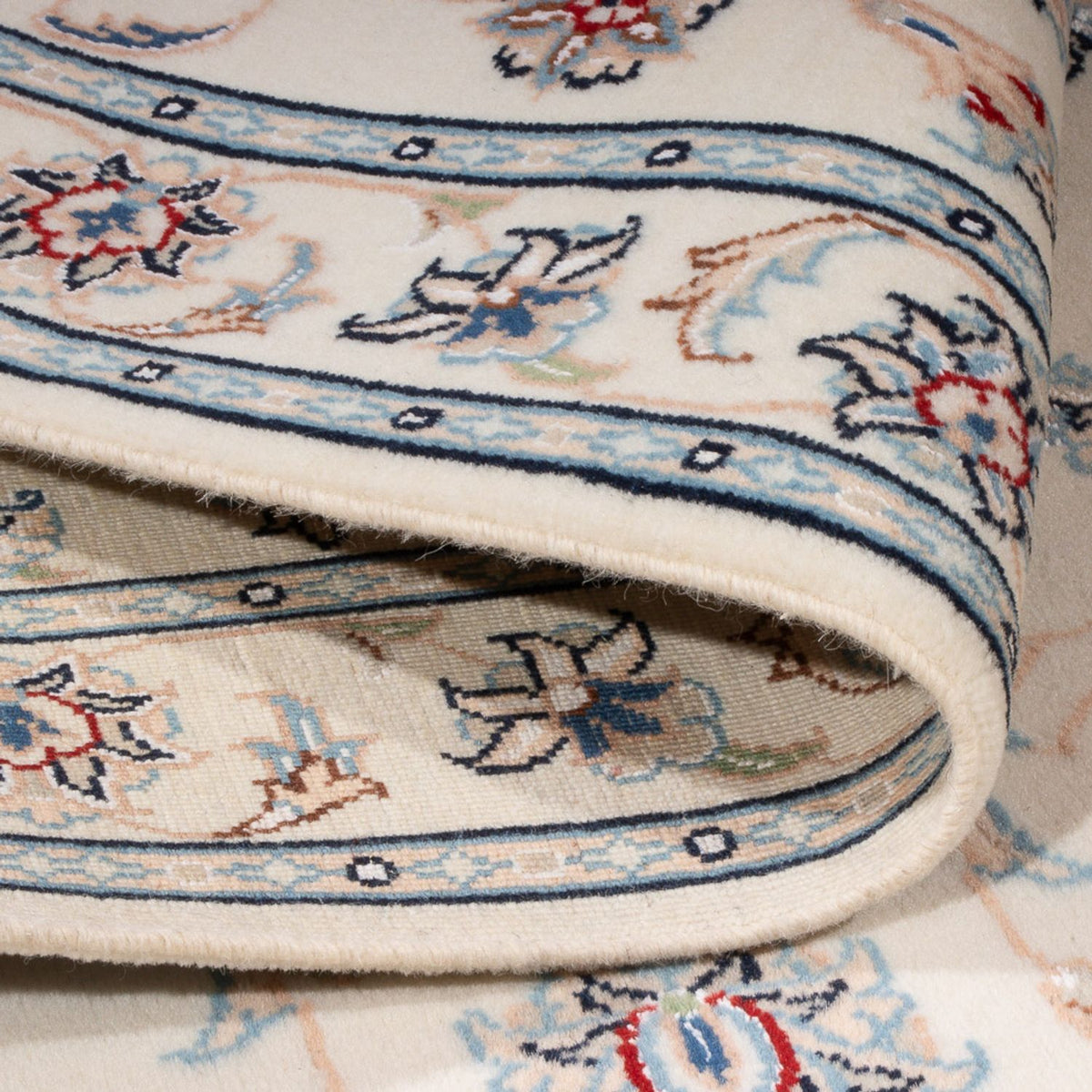 Persisk tæppe - Nain - Premium - 120 x 81 cm - creme