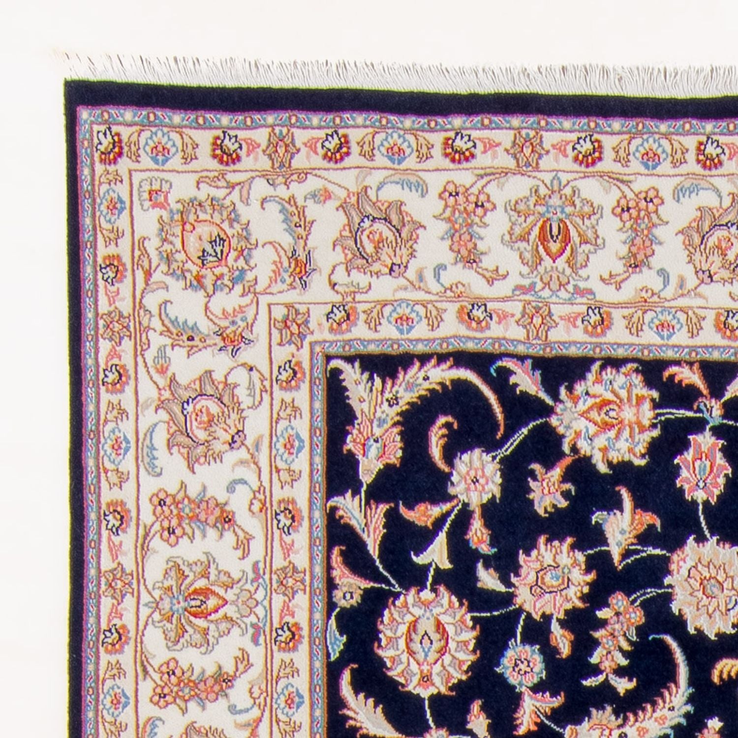 Persisk tæppe - Tabriz - Royal - 237 x 167 cm - mørkeblå
