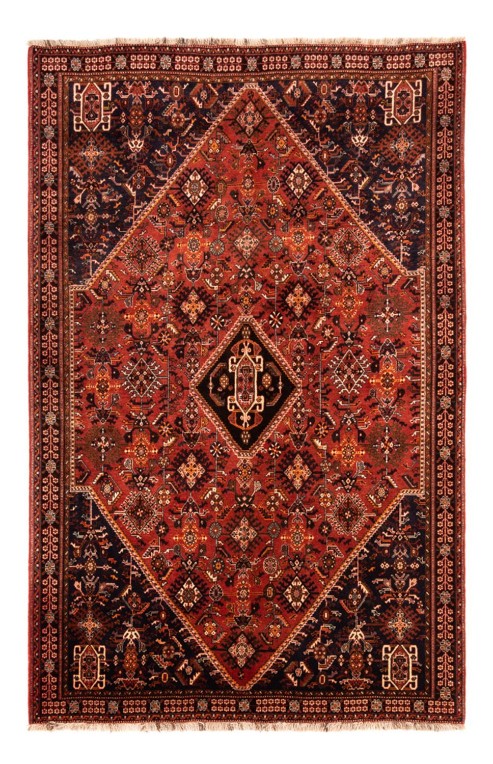 Persisk tæppe - Nomadisk - 252 x 167 cm - rød