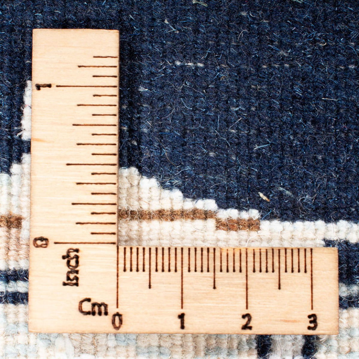 Persisk tæppe - Nain - Premium - 124 x 82 cm - mørkeblå