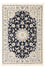 Persisk tæppe - Nain - Premium - 118 x 80 cm - mørkeblå