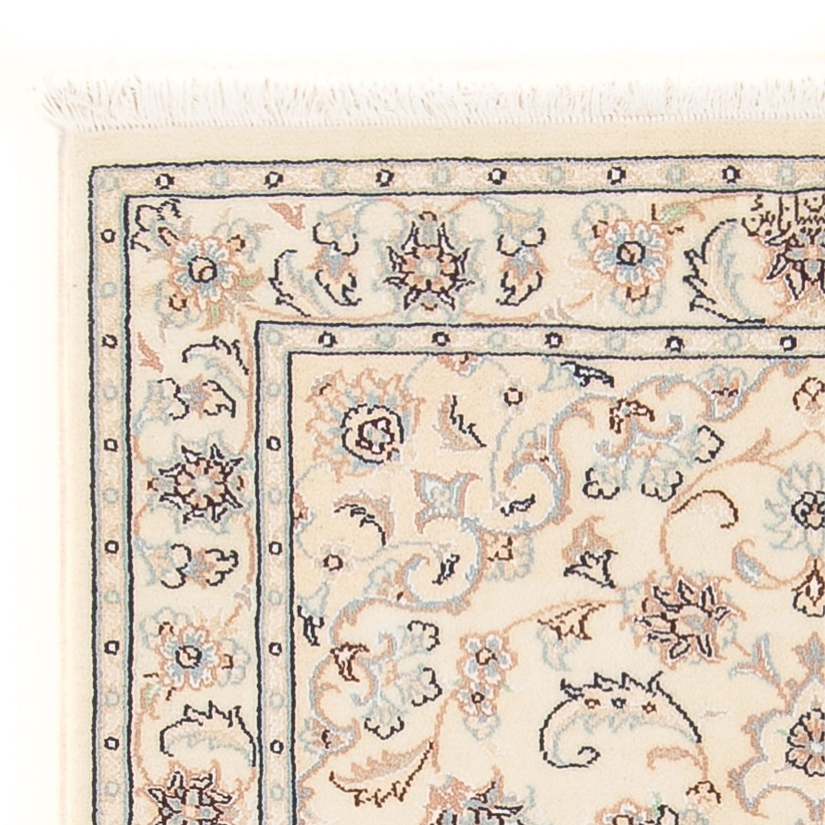 Persisk tæppe - Nain - Premium - 118 x 81 cm - creme