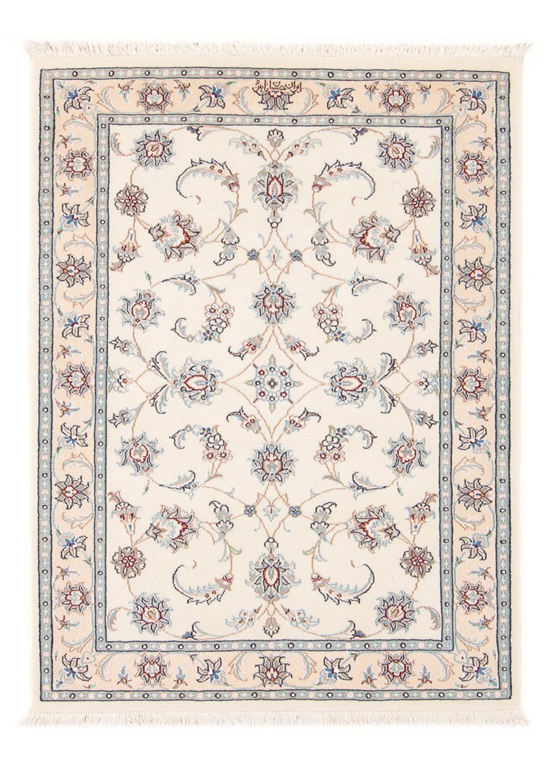 Persisk tæppe - Nain - Premium - 118 x 80 cm - creme