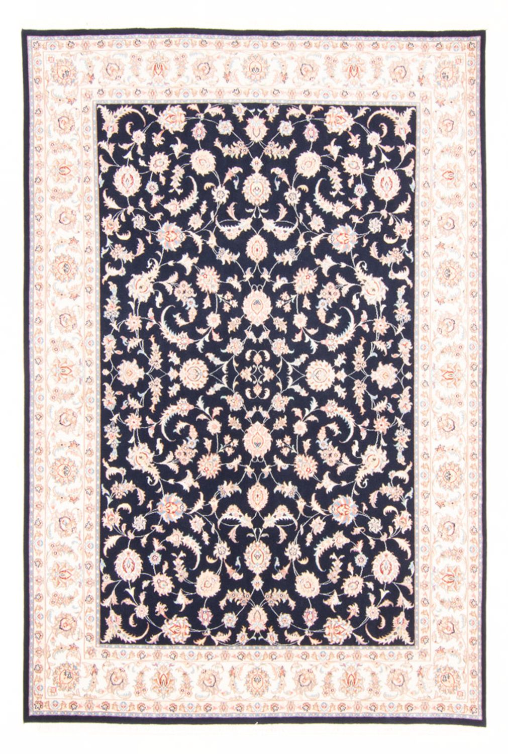 Persisk tæppe - Tabriz - Royal - 230 x 169 cm - mørkeblå