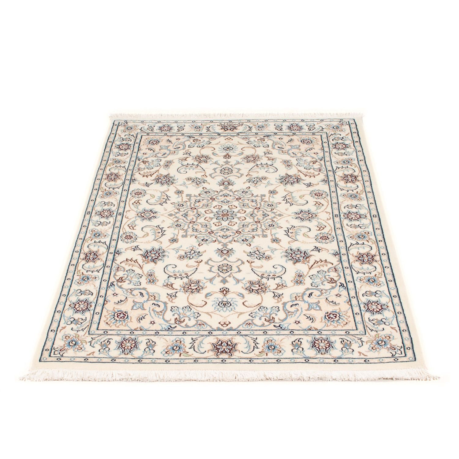 Persisk tæppe - Nain - Premium - 119 x 79 cm - creme