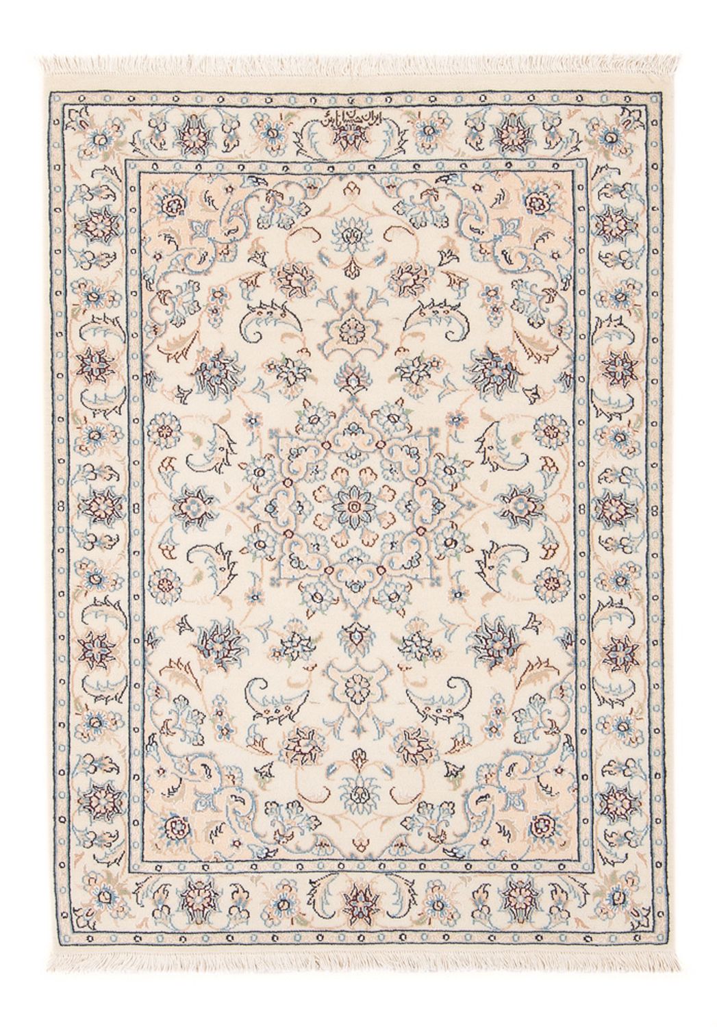Persisk tæppe - Nain - Premium - 117 x 80 cm - creme