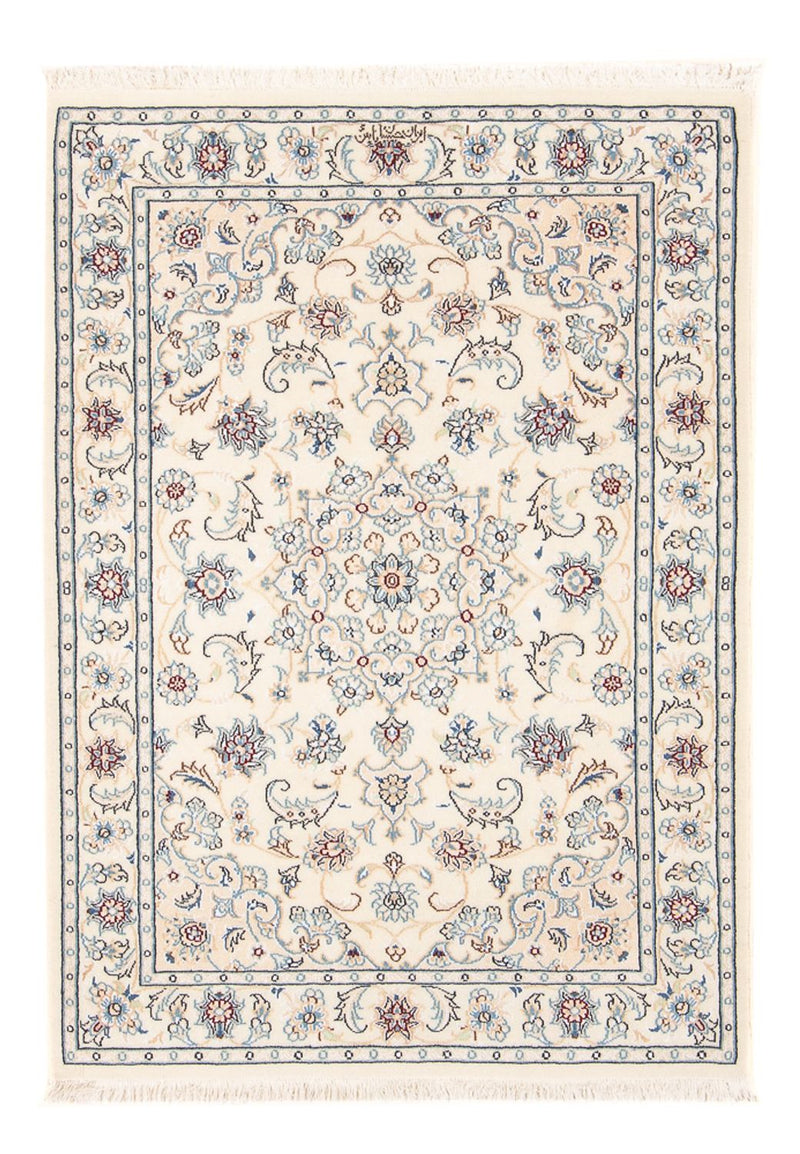 Persisk tæppe - Nain - Premium - 118 x 80 cm - creme