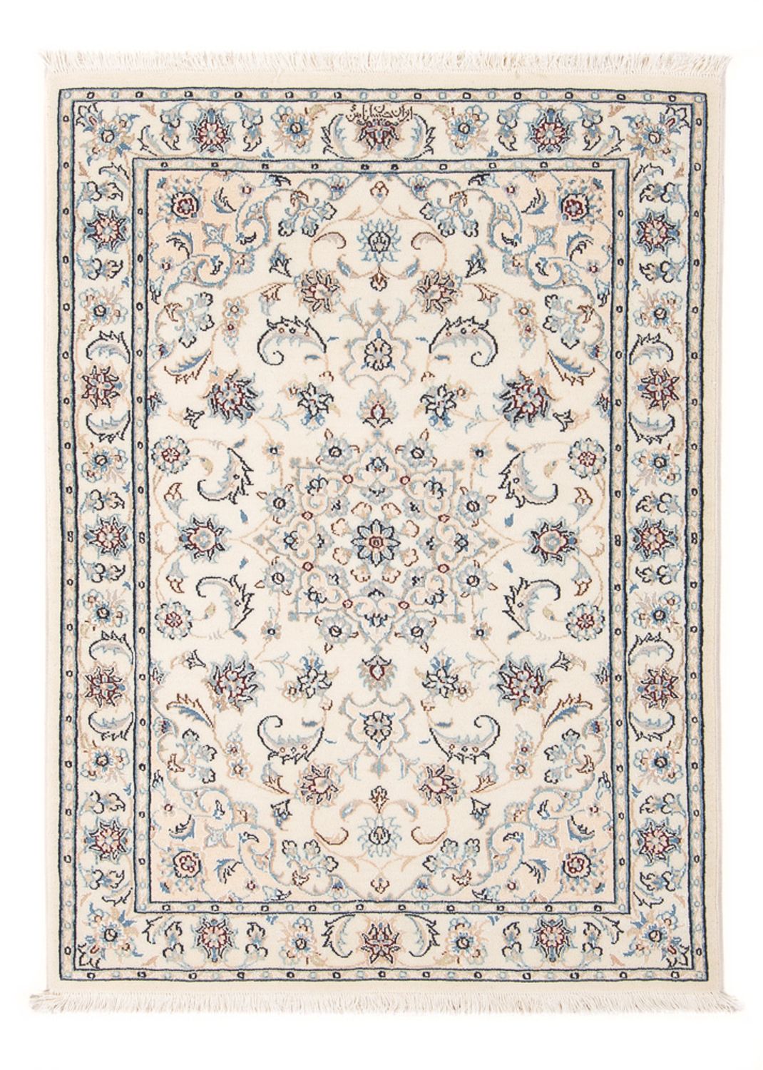 Persisk tæppe - Nain - Premium - 118 x 82 cm - creme