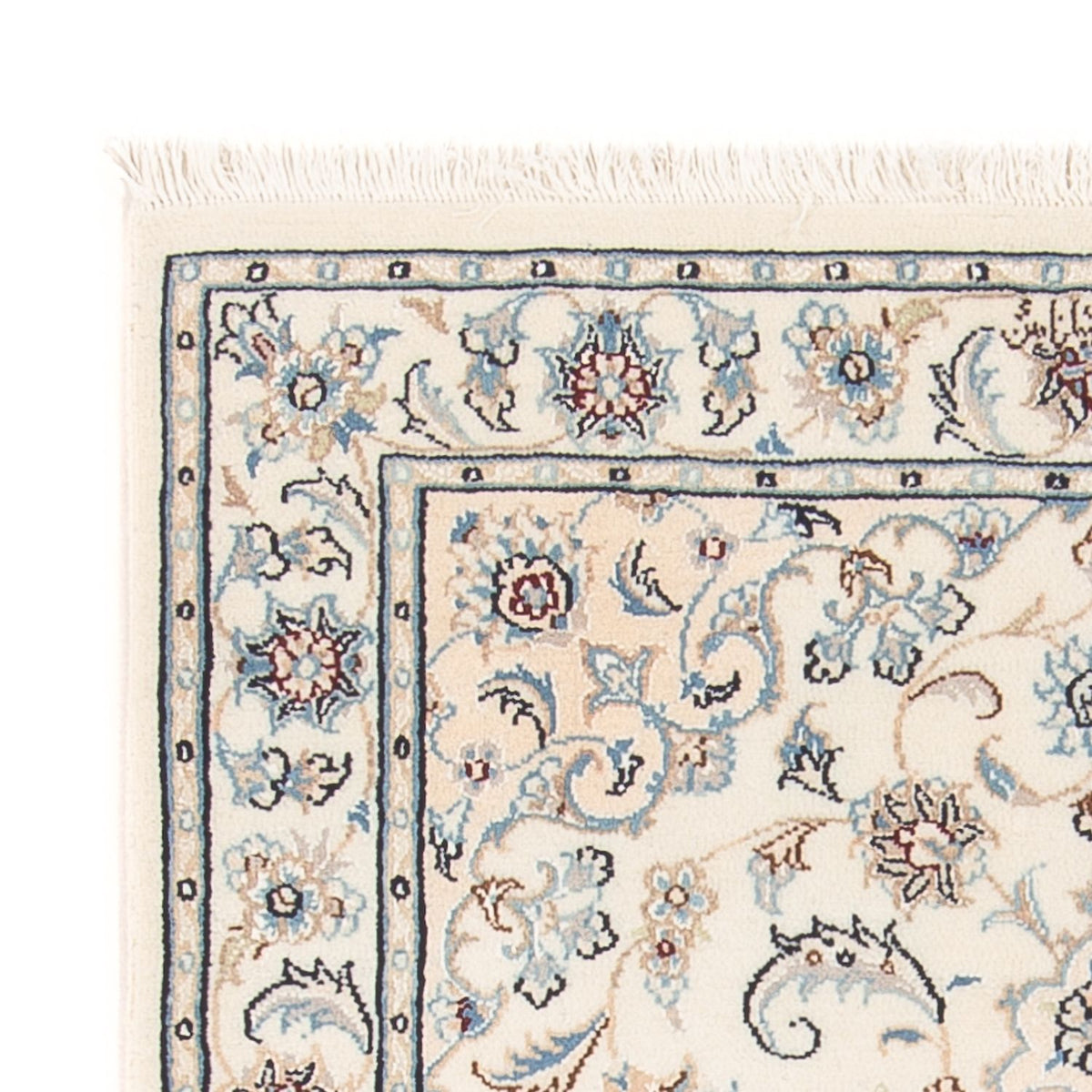 Persisk tæppe - Nain - Premium - 118 x 82 cm - creme