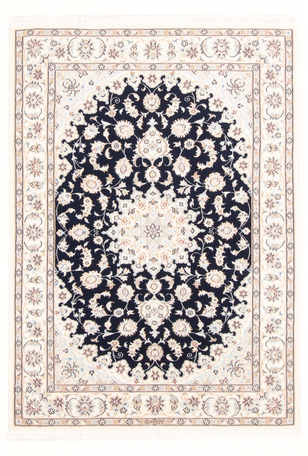 Persisk tæppe - Nain - Royal - 173 x 118 cm - mørkeblå