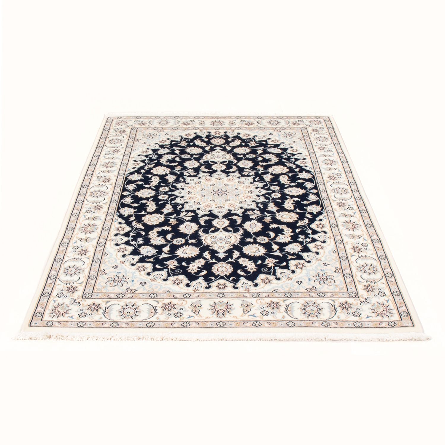 Persisk tæppe - Nain - Royal - 173 x 118 cm - mørkeblå