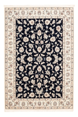 Persisk tæppe - Nain - Premium - 182 x 121 cm - mørkeblå