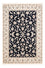 Persisk tæppe - Nain - Premium - 182 x 121 cm - mørkeblå