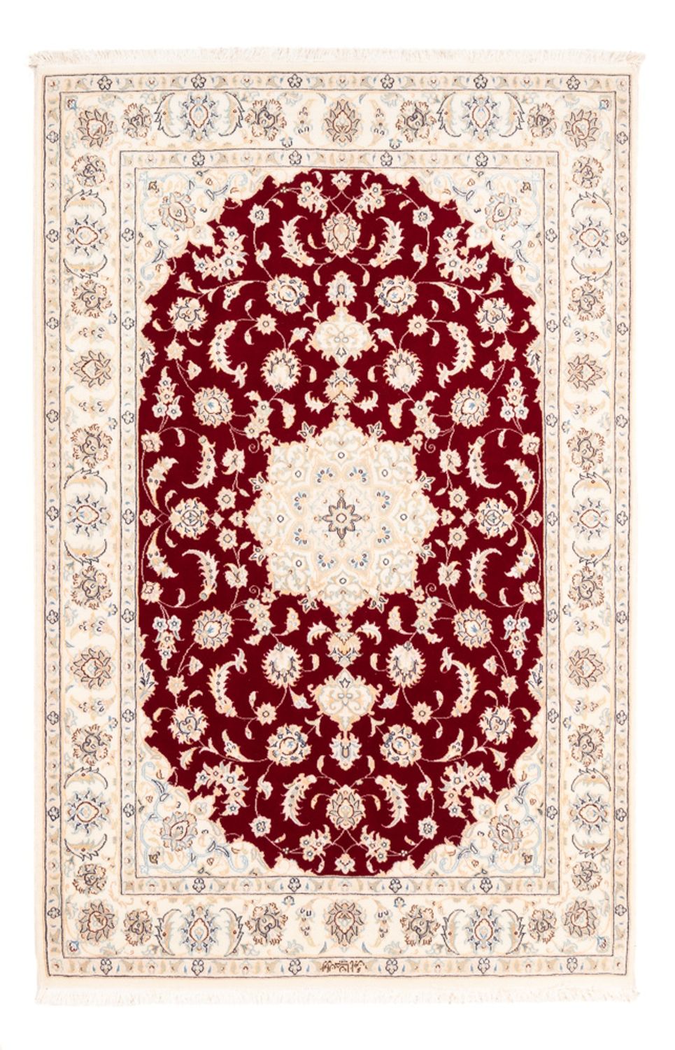 Persisk tæppe - Nain - Premium - 176 x 118 cm - rød