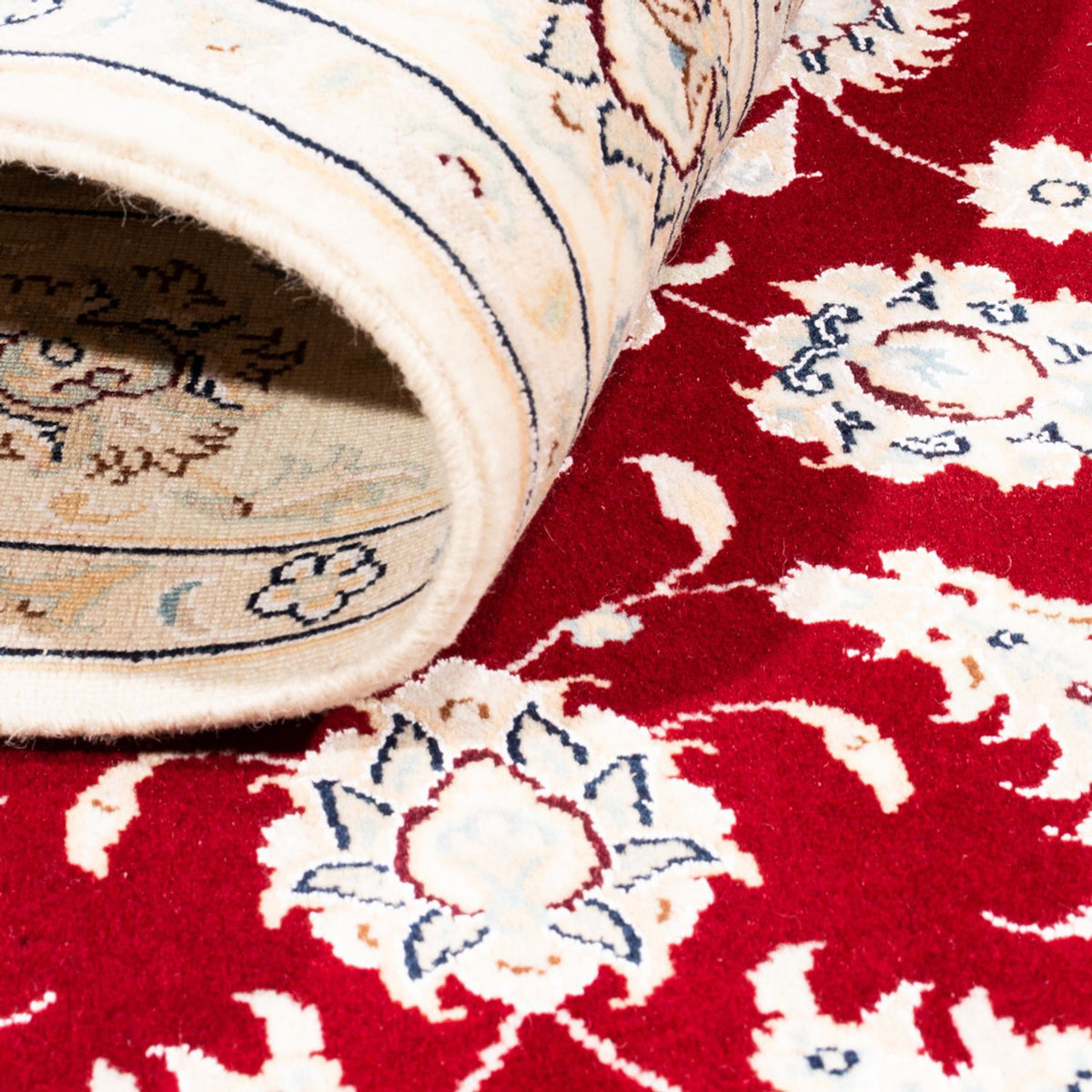 Persisk tæppe - Nain - Premium - 176 x 118 cm - rød