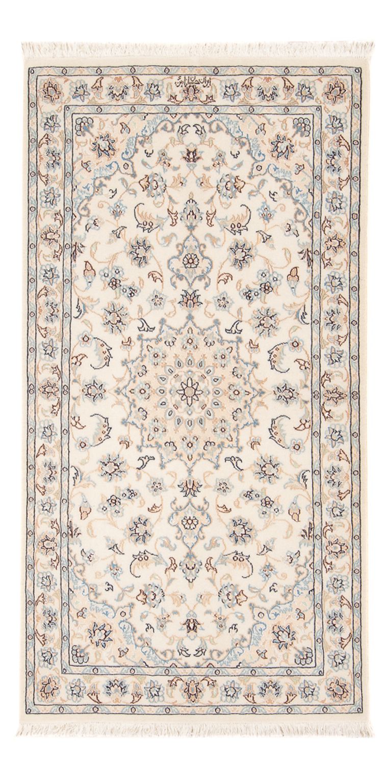 Persisk tæppe - Nain - Premium - 135 x 74 cm - creme