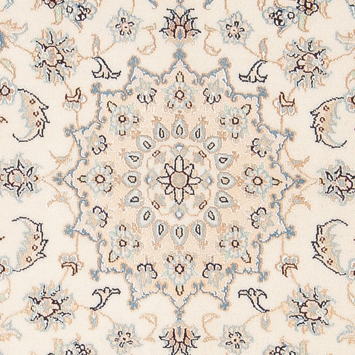 Persisk tæppe - Nain - Premium - 135 x 74 cm - creme